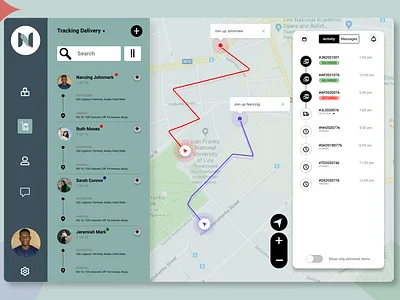 Tracking Delivery Dashboard adobe illustrator adobe photoshop branding dashboard design figma graphics illustration ui web development