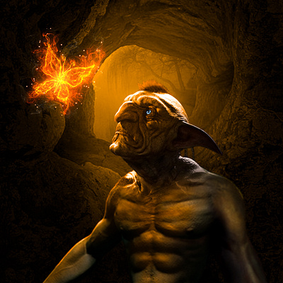 3D GOBLIN CARACTER DESIGN 2d 3d 3d caracter artwork caracter desgin design fantasy game graphic design illustration landscape photo manipulation photoshop vector