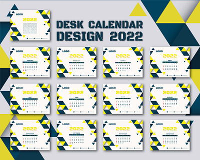 Modern & Unique Desk Calendar Design branding calendar calendar 2022 design desk calendar desk calendar 2022 wall calendar