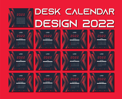 Modern Desk Calendar Design branding calendar calendar 2022 design desk calendar desk calendar 2022 wall calendar