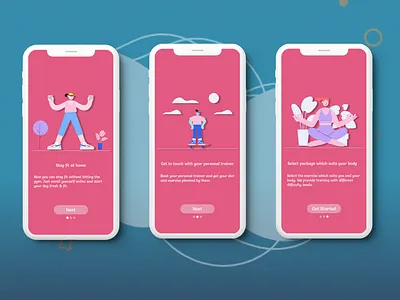 Daily Dose app branding design exercise fit health illustration logo meditate typography ui ux