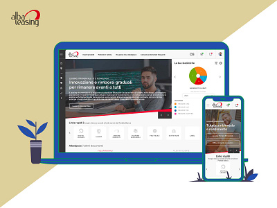 Alba Leasing - Portale Banca adobe design flows invisionapp sketch ui user experience user interface ux