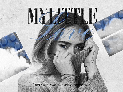 My Little Love (Cover Art) | Adele 30 adele adobe photoshop album artwork album cover art album cover design ali may alimaydidthat blue cover art cover artwork dark blue design easy on me font graphic design illustartor my little love photoshop pop