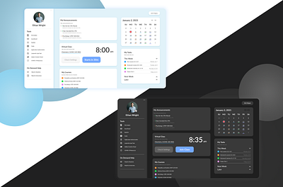 School Dashboard Design dashboard design graphic graphic design interface intuitive school ui ux web design
