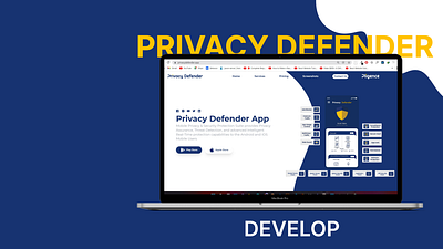 Privacy Defender Website Next JS branding design develop illustration logo next js typography ui ux vector web website