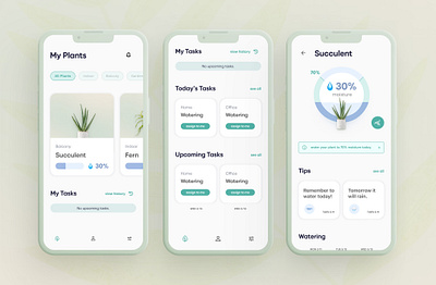 Plantcare Assistant plant ui ux