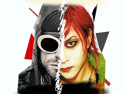 Tribute series: Kurt & Hide design graphic photoshop web
