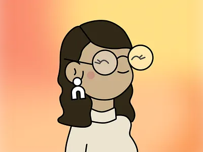 Doodle • Self character doodle illustration portrait