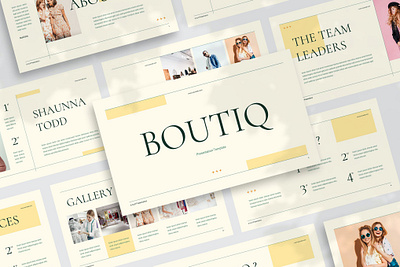 Boutiq - Boutique Presentation Template agency boutique boutique presentation branding deck design designposter education fashion graphic design illustration keynote lifestyle lookbook pitch pitch deck powerpoint presentation template vector