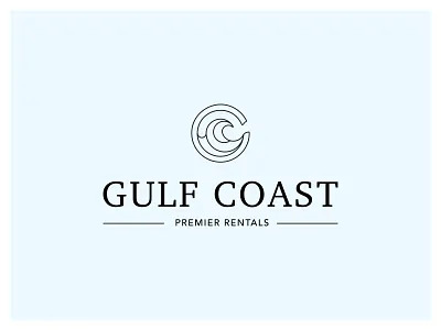 Gulf Coast Logo 2 beach logo branding circle logo delicate logo design illustrator logo ocean logo ocean wave logo paradise logo sea logo seaside logo swirl logo vacation logo vector water logo wavey logo