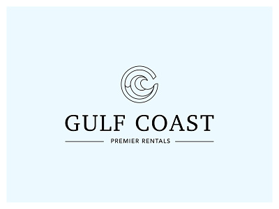 Gulf Coast Logo 2 beach logo branding circle logo delicate logo design illustrator logo ocean logo ocean wave logo paradise logo sea logo seaside logo swirl logo vacation logo vector water logo wavey logo