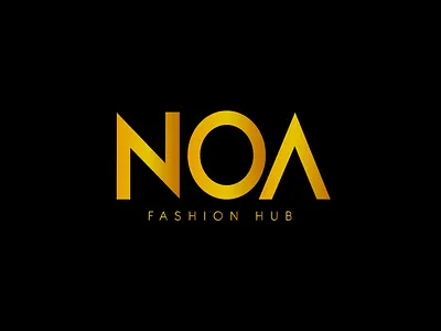 Noa fashion hub branding design fashion graphic design logo typography