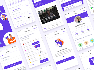 Transforma Brasil App adobe xd app branding clean ui design figma graphic design icon identity illustration logo minimal mobile mobile app product design typo typography ui ux vector