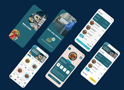 Food Delivery App app branding design food app graphic design logo typography ui ux