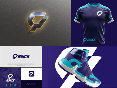 Simple Monogram Asics apparel brand identity branding clean design icon illustration jersey letter a logo minimal modern monogram popular simple sport typography ui ux vector