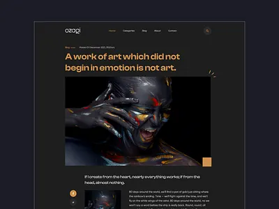 Blog Single page article blog blog details blog page blog single blog template branding clean dark design magazine minimal website newspaper personal blog trend ui design uiux user interface ux design website design