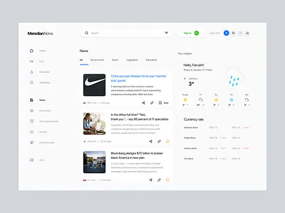 News website app branding design graphic design user experience user interface ux web design