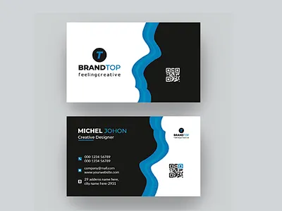 Creative Business card Template design for you white card