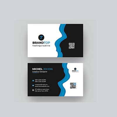 Creative Business card Template design for you white card