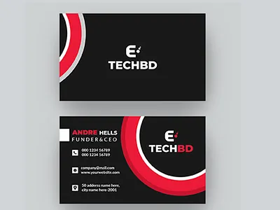 Red Creative Business card Template design branding business card card color design graphic design logo motion graphics red vector