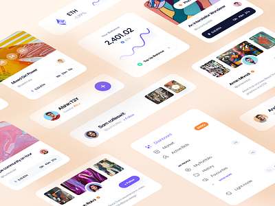 NFT Dashboard Project Components blockchain components crypto cryptocurrency dashboard design nft nft app nft dashboard nft market nft marketplace nft web panel token ui ux