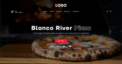 PIZZA Website Design graphic design pizza website pizza website design typography ui ui ux ux website website design