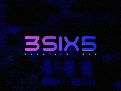 Logo Design for 3SIX5 2d 2d art brand branding crypto crypto currency design digital digital art graphic design identity branding illustration logo modern sci fi typography vector wordmark