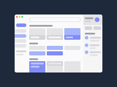 Google Drive Skeleton Layout app branding design flat graphic design illustration minimal ui web