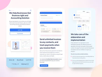 Flex Accounting I Personal Accounting Website Mobile Responsive banking website financial website fintech homepage interface design landing page minimal mobile responsive mobile responsive design modern responsive responsive design responsive website saas software design ui design visual design web responsive website design website responsive