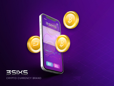 Branding Design for 3SIX5 2d 2d art brand branding crypto crypto currency design digital digital art graphic design identity branding illustration logo minimal modern vector