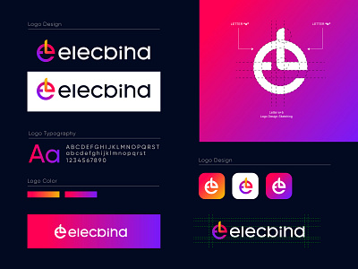 Elecbind Logo Design Project brand design brand identity branding branding guide brandmark logo corpoarte branding identity design lettermark logo logo logo design logo type logobranding minimalist logo simple logo symbol