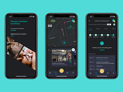 Barbers App Concept app design barbers app booking app hairdressor app ui uiuk user experience user interface ux ux research