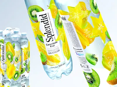 SPLENDID — flavored drinks berries bewerajes bottle brand branddesign brandidentity drink drinks flavored fruit fruits juece label labeldesign logodesign package packagedesign pet petbottle water