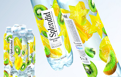 SPLENDID — flavored drinks berries bewerajes bottle brand branddesign brandidentity drink drinks flavored fruit fruits juece label labeldesign logodesign package packagedesign pet petbottle water