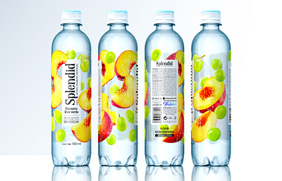 SPLENDID — flavored drinks berries bewerajes bottle brand branddesign brandidentity drink drinks flavored fruit fruits juece label labeldesign logodesign package packagedesign pet petbottle water