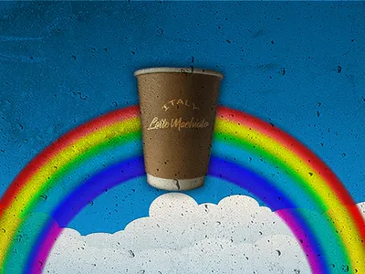 Coffee Shop Cup Mockup/Wall Art/Branding branding coffee colours graphic design raster wallart