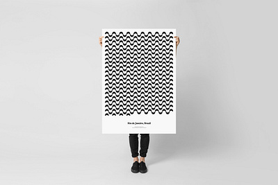 Río de Janeiro — Copacabana. Special Edition art print branding data dataviz design illustration logo poster typography ui