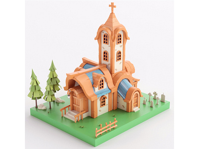 Stylized Church church stylized