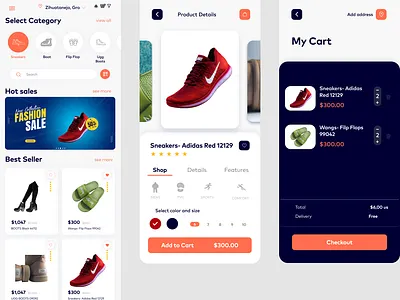 E-commerce Platform app design graphic design illustration screening typography ui ux vector
