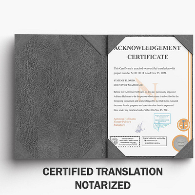 CERTIFIED TRANSLATION NOTARIZED certified translation notarized notarized services notarized translation