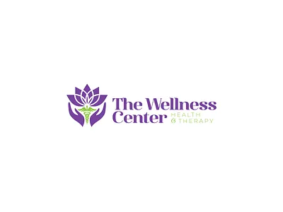 The Wellness Center Health & Therapy Logo Design app branding design graphic design icon illustration logo typography vector