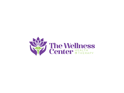 The Wellness Center Health & Therapy Logo Design illustration