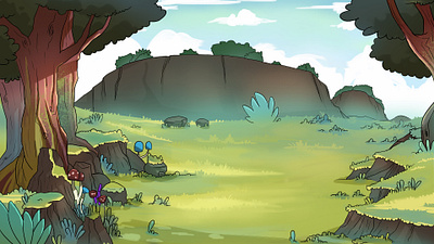 Background art 3 animation cartoon illustration