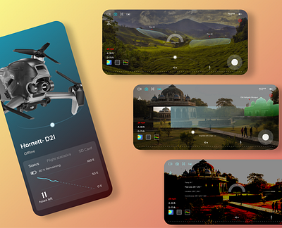 Drone controlling app concept 3d animation app branding design graphic design illustration logo motion graphics ui ux ux design vector