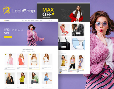 LookShop E- Commerce Website Design ecommerce shopping website ui uiux web design