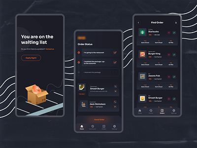 Delivery App delivery app delivery ui design mobile ui ui ui design
