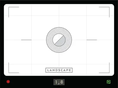 Landscape card back camera card landscape playing card retro viewfinder vintage