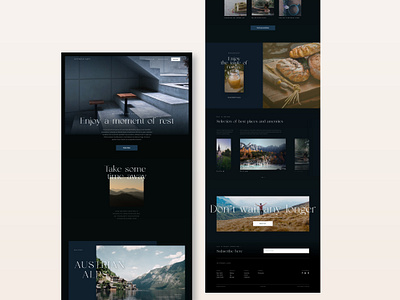 Slow life & minimalist chalet - Alps - Website branding chalet landingpage minimalist mountain slowlife uidesign ux uxdesign webdesign website