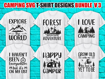 This is My Camping SVG T-Shirt Design Bundle V3 adventure apparel badge best t shirt bundle camp camping camping svg t shirt campsite clothing cut file design fashion female t shirt graphic design svg svg bundle svg cut file tent