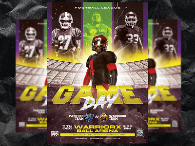 Football Match Flyer Template sport